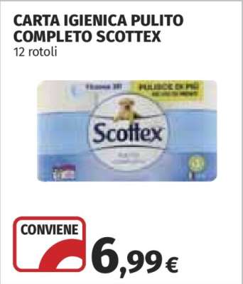 Carta Igienica Pulito Completo Scottex