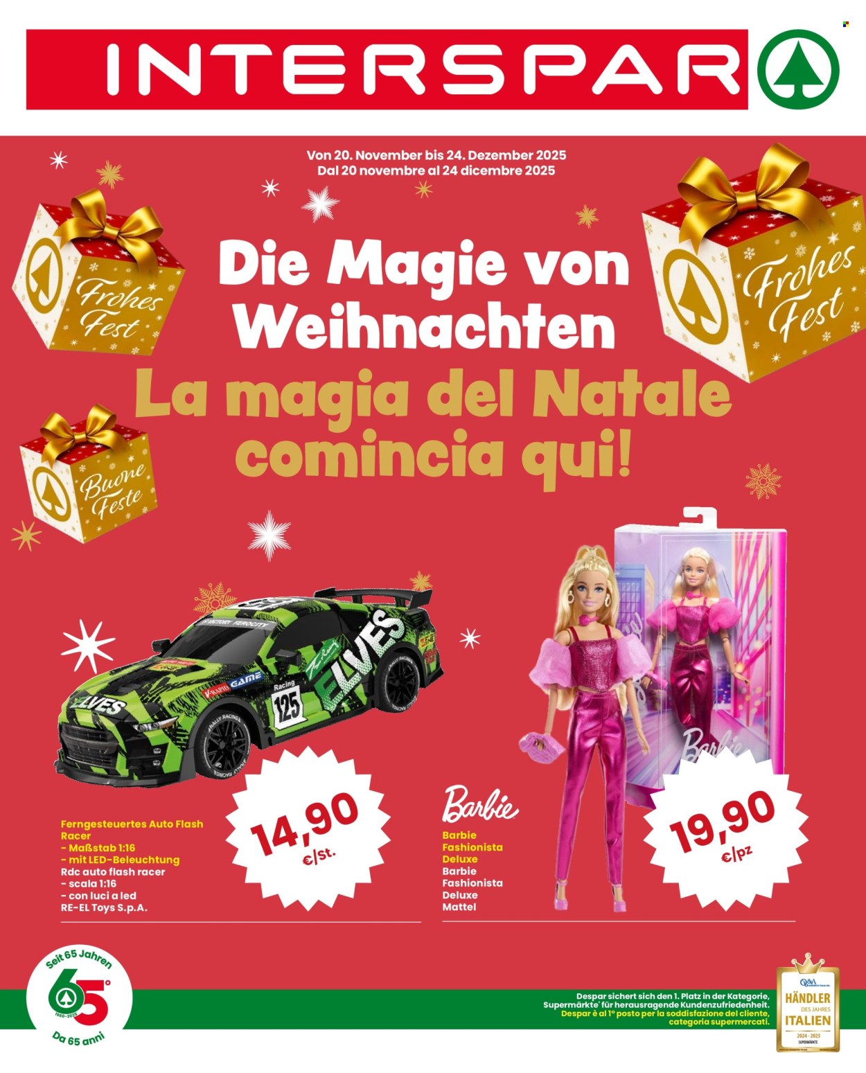 Volantino Interspar - 20/11/2025 - 24/12/2025. Pagina 1