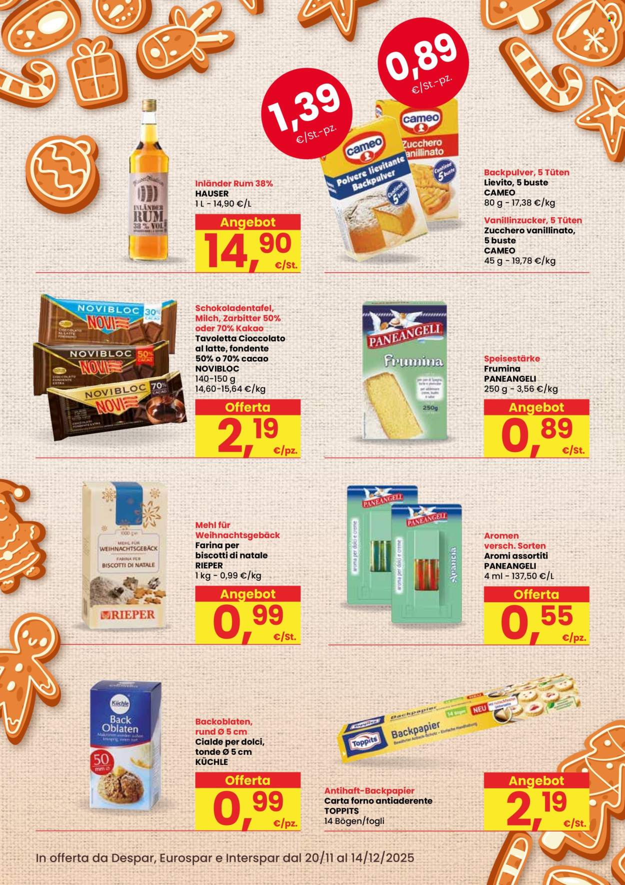 Volantino Eurospar - 20/11/2025 - 14/12/2025. Pagina 2