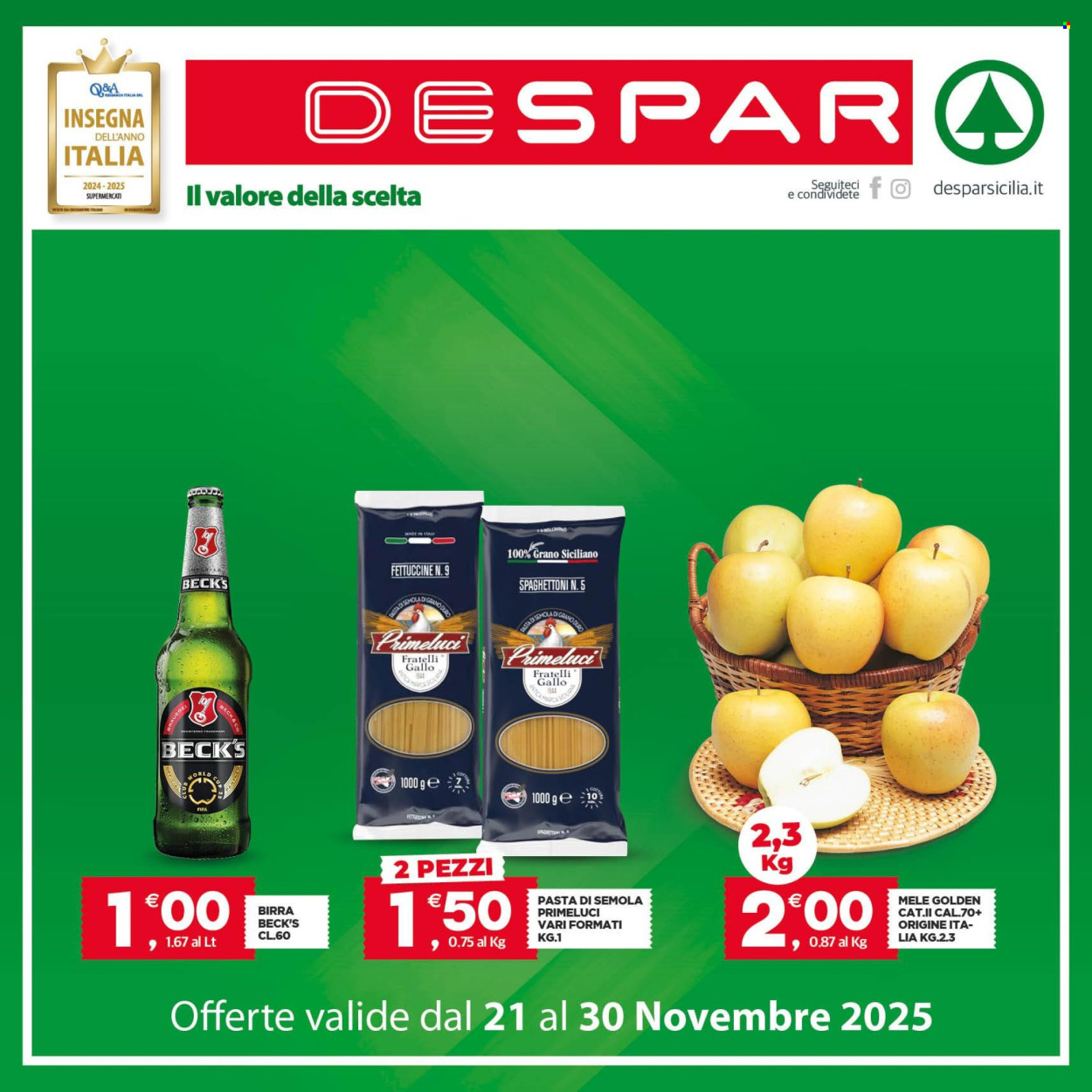 Volantino Despar - 21/11/2025 - 30/11/2025. Pagina 1