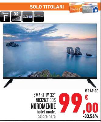 SMART TV 32" ND32N3100S NORDMENDE