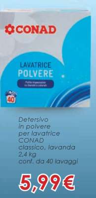 CONAD LAVATRICE POLVERE