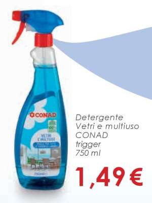 Detergente Vetri e multiuso CONAD trigger