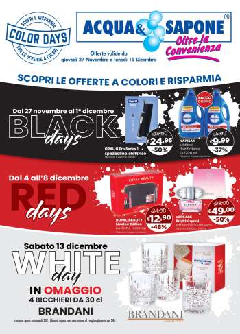 Volantino Acqua & Sapone - 27/11/2025 - 15/12/2025.