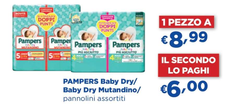 PAMPERS Baby Dry/ Baby Dry Mutandino/ pannolini assortiti