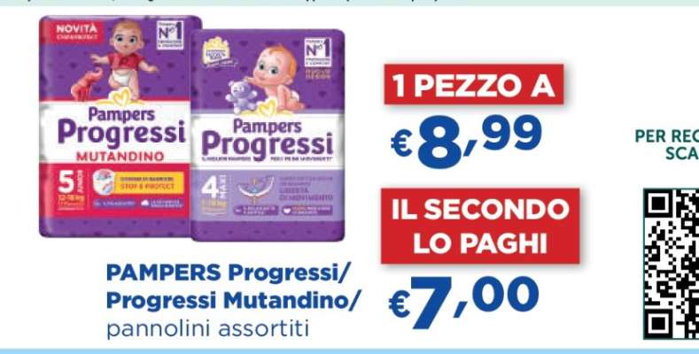 PAMPERS Progressi/Progressi Mutandino/pannolini assortiti