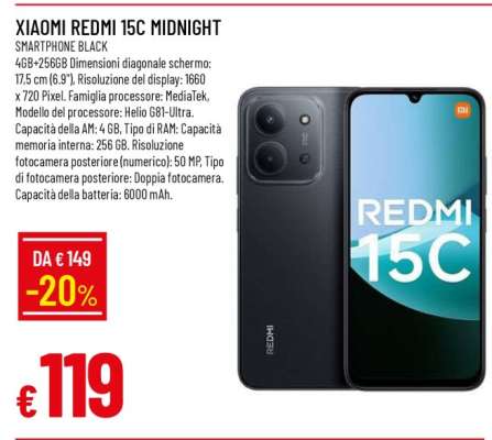 XIAOMI REDMI 15C MIDNIGHT