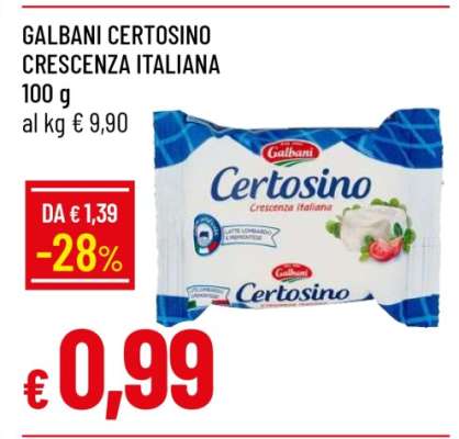 GALBANI CERTOSINO CRESCENZA ITALIANA