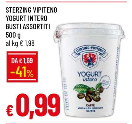 STERZING VIPITENO YOGURT INTERO GUSTI ASSORTITI