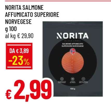 NORITA SALMONE AFFUMICATO SUPERIORE NORVEGESE