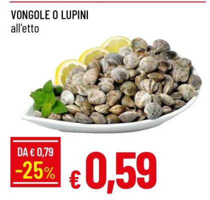 VONGOLE O LUPINI