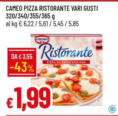 CAMEO PIZZA RISTORANTE VARI GUSTI