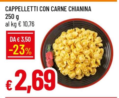 CAPPELLETTI CON CARNE CHIANINA