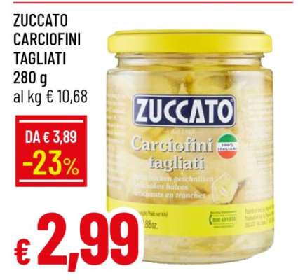 ZUCCATO CARCIOFINI TAGLIATI