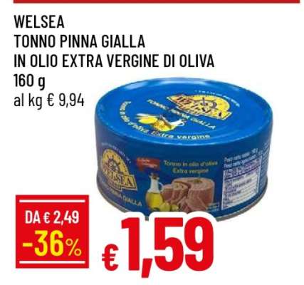 Welsea Tonno Pinna Gialla