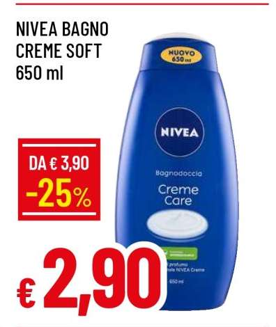 NIVEA BAGNO CREME SOFT 650 ml