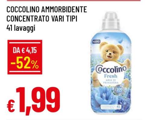 COCCOLINO AMMORBIDENTE CONCENTRATO VARI TIPI