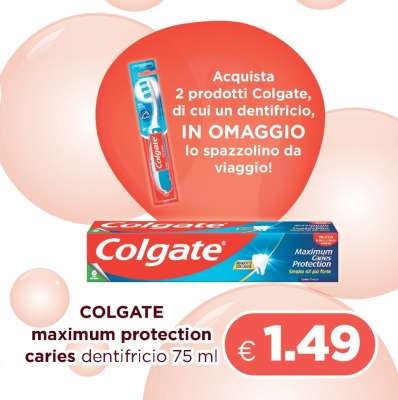 COLGATE maximum protection caries dentifricio 75 ml