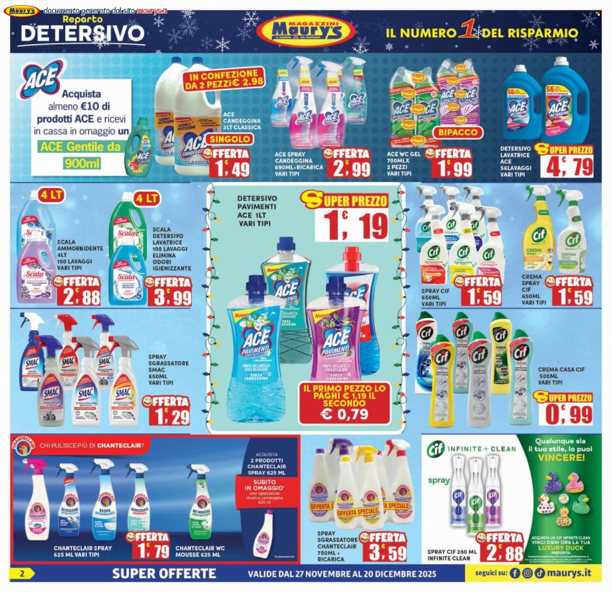 Volantino Maury's - 27/11/2025 - 20/12/2025. Pagina 2