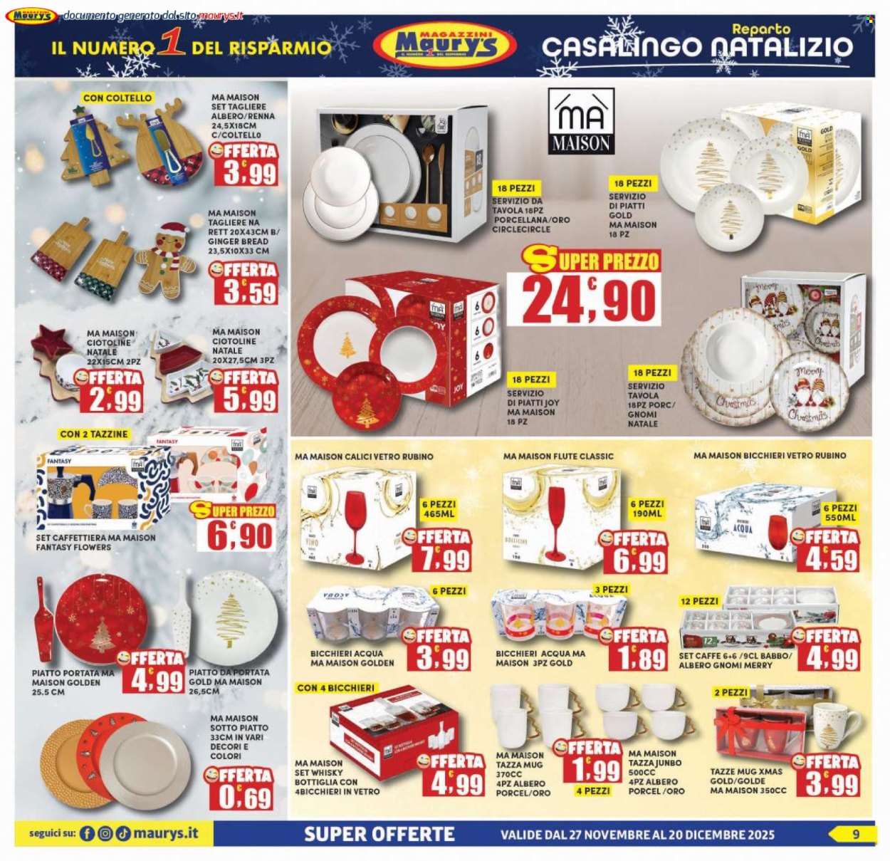 Volantino Maury's - 27/11/2025 - 20/12/2025. Pagina 9