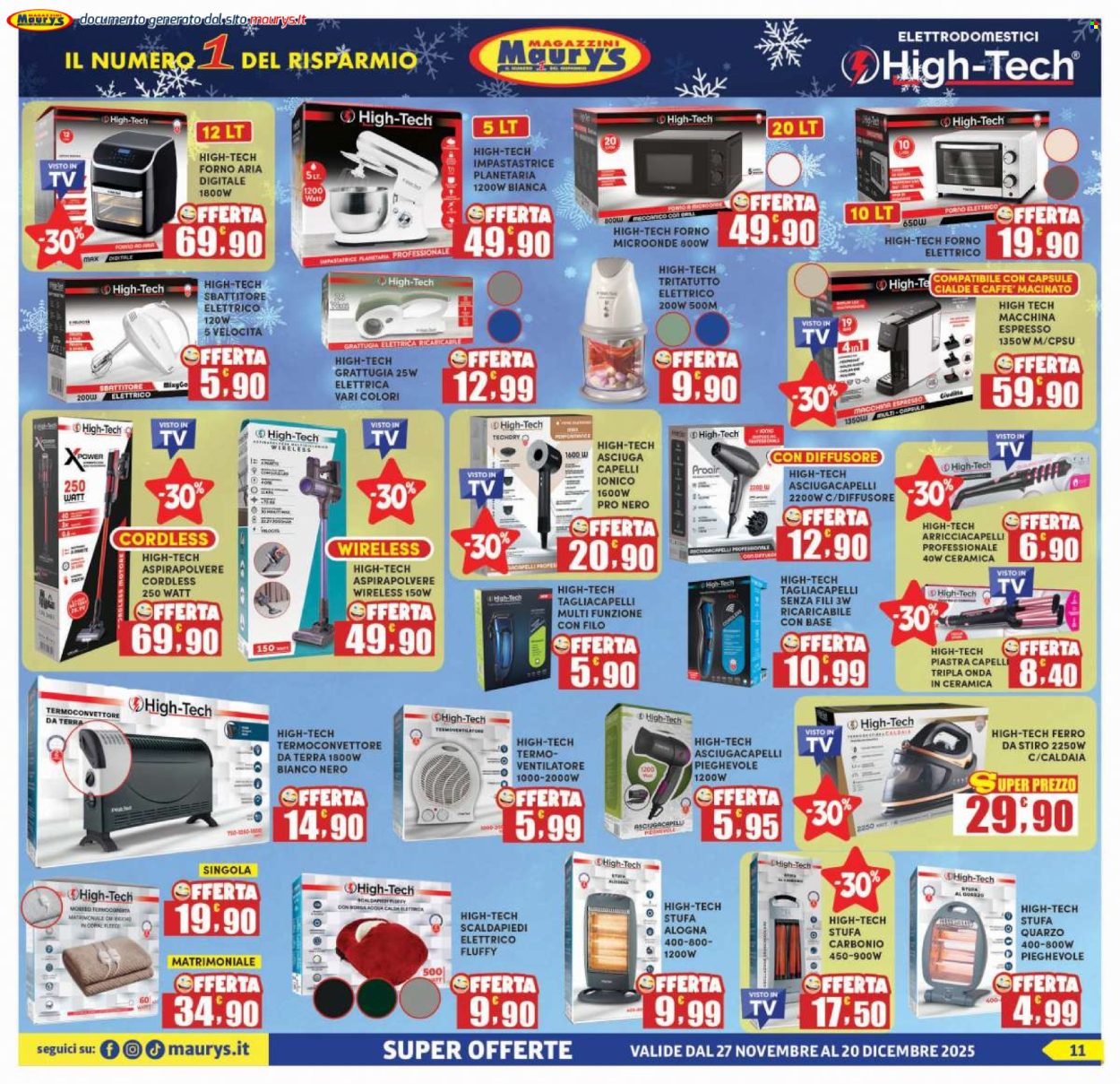Volantino Maury's - 27/11/2025 - 20/12/2025. Pagina 11