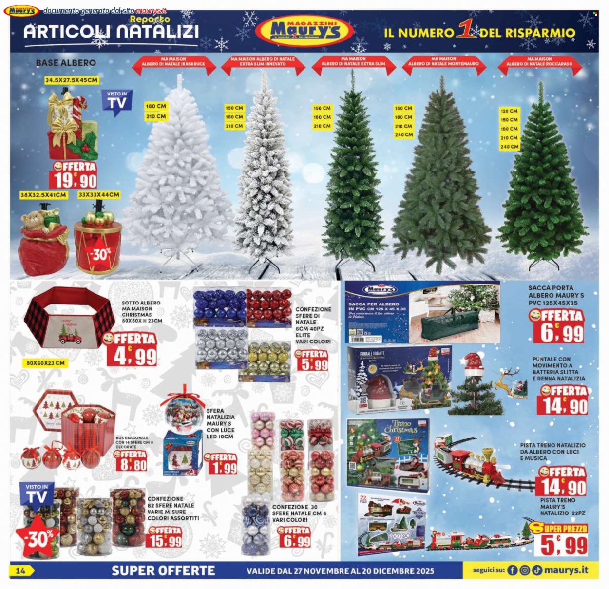 Volantino Maury's - 27/11/2025 - 20/12/2025. Pagina 14
