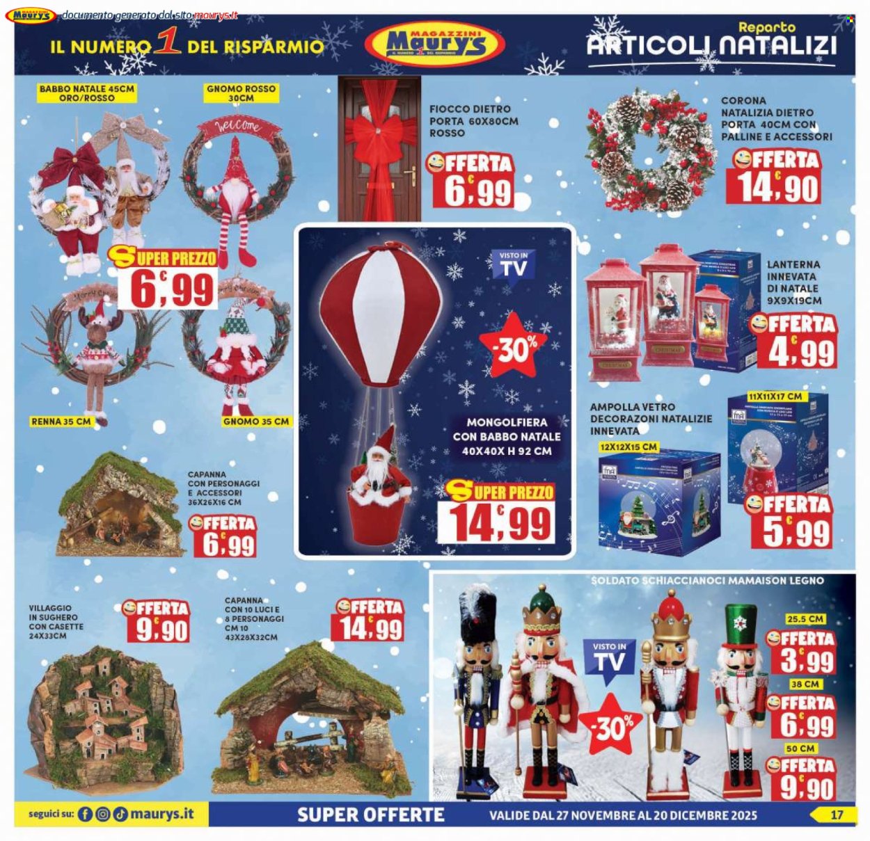 Volantino Maury's - 27/11/2025 - 20/12/2025. Pagina 17