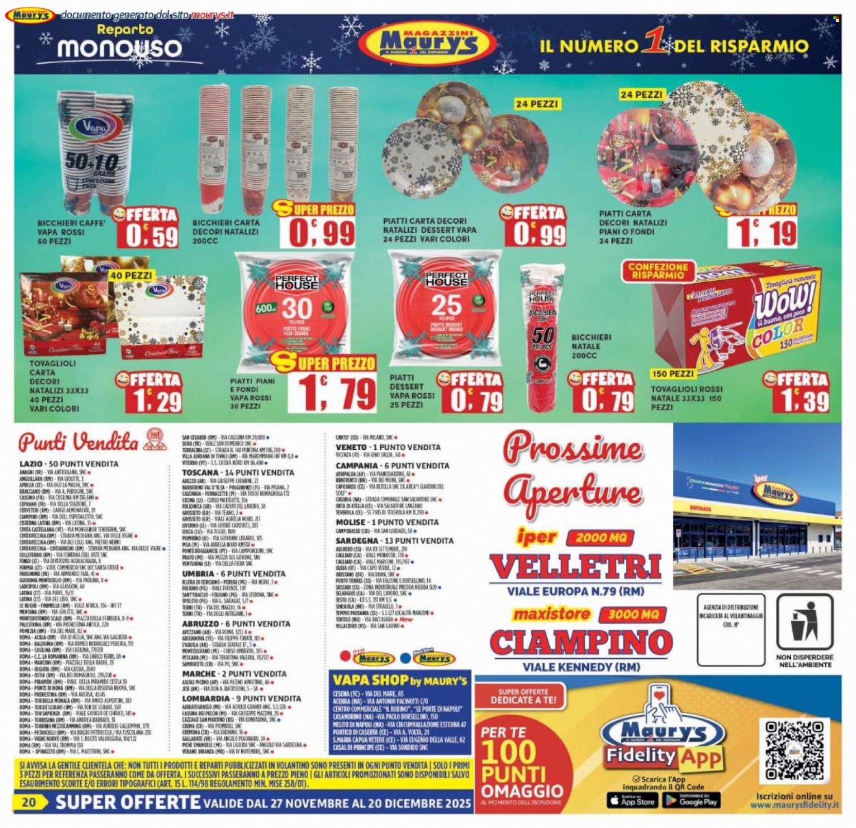 Volantino Maury's - 27/11/2025 - 20/12/2025. Pagina 20