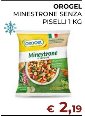 OROGEL MINESTRONE SENZA PISELLI 1 KG