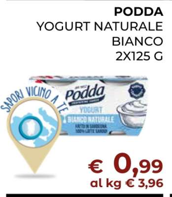 PODDA YOGURT NATURALE BIANCO