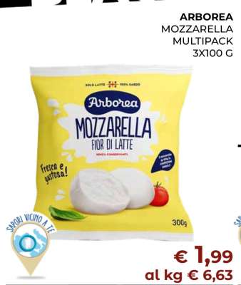 ARBOREA MOZZARELLA MULTIPACK 3X100 G