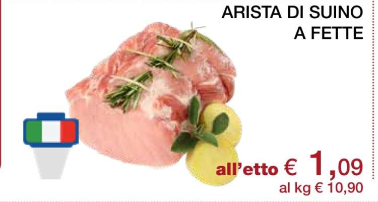 Arista di suino a fette