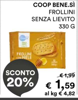COOP BENE.SÌ FROLLINI SENZA LIEVITO