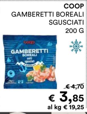 COOP GAMBERETTI BOREALI SGUSCIATI 200 G
