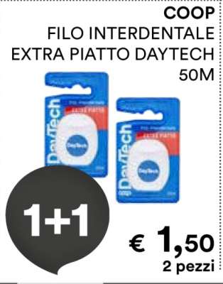COOP FILO INTERDENTALE EXTRA PIATTO DAYTECH 50M