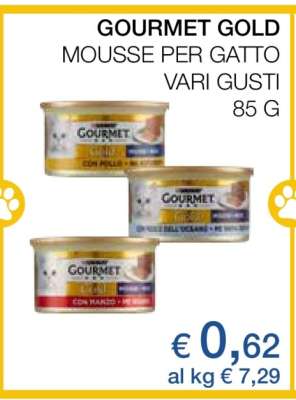 Gourmet Gold Mousse per Gatto