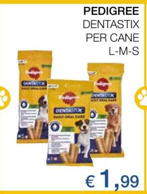 PEDIGREE DENTASTIX PER CANE L-M-S