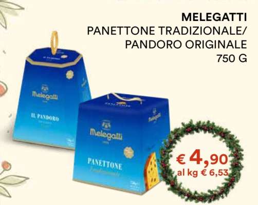 MELEGATTI PANETTONE TRADIZIONALE/ PANDORO ORIGINALE