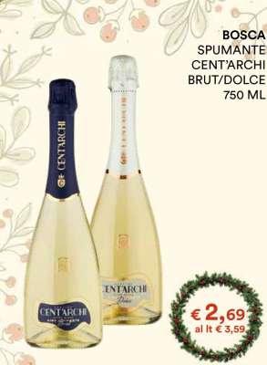 BOSCA SPUMANTE CENT’ARCHI BRUT/DOLCE