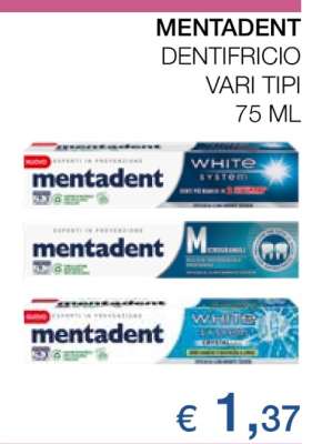 Mentadent Dentifricio