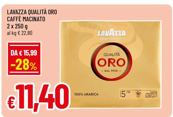 LAVAZZA QUALITÀ ORO CAFFÈ MACINATO