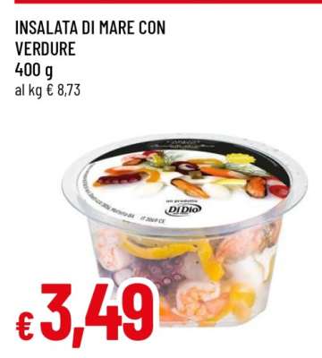 Insalata di mare con verdure