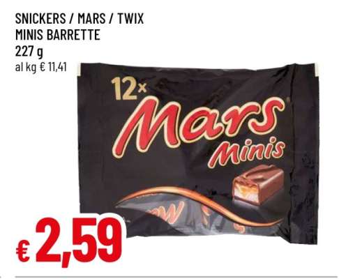 SNICKERS / MARS / TWIX MINIS BARRETTE