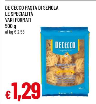 DE CECCO Pasta di Semola