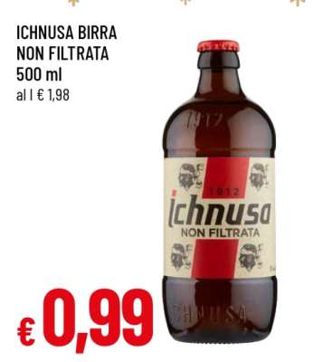ICHNUSA BIRRA NON FILTRATA