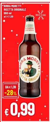BIRRA MORETTI RICETTA ORIGINALE