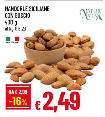 MANDORLE SICILIANE CON GUSCIO