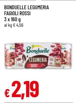 BONDUELLE LEGUMERIA FAGIOLI ROSSI