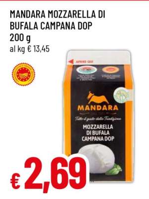 MANDARA MOZZARELLA DI BUFALA CAMPANA DOP