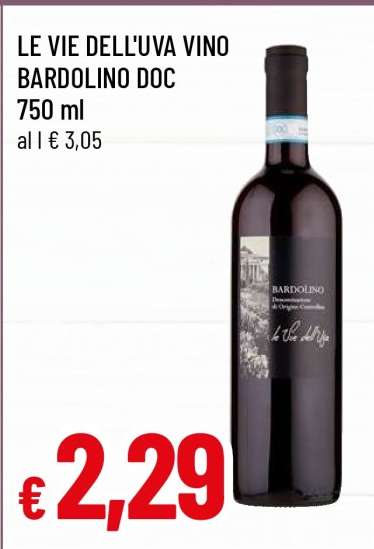LE VIE DELL'UVA VINO BARDOLINO DOC
